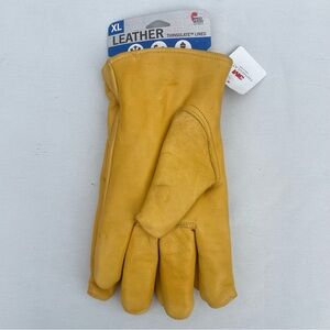 Mens leather insulated gloves